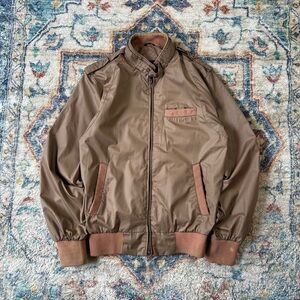 Vintage Club International Top Top Brown Zip-up Light Jacket Small
